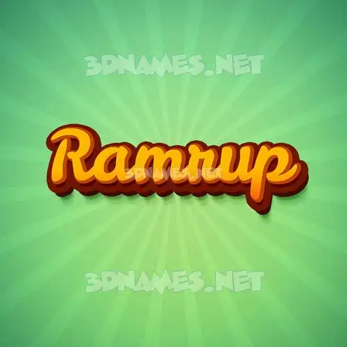 ramrup in Green Rays style - 3D name wallpaper ramrup in Green Rays style - 3D name wallpaper
