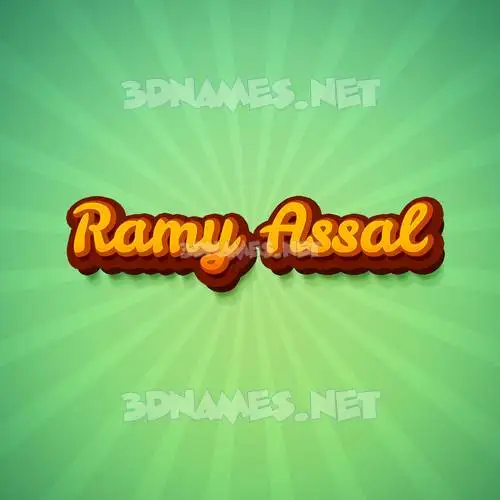 ramy assal in Green Rays style - 3D name wallpaper ramy assal in Green Rays style - 3D name wallpaper