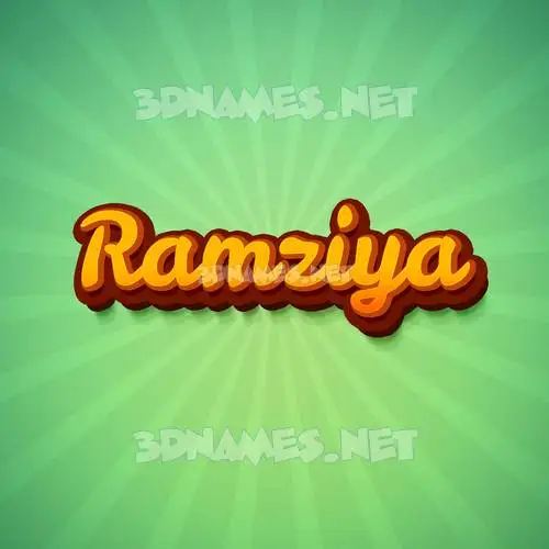 ramziya in Green Rays style - 3D name wallpaper ramziya in Green Rays style - 3D name wallpaper