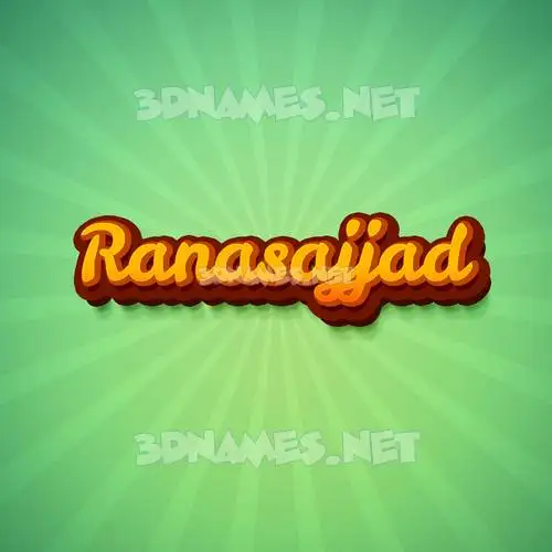 ranasajjad in Green Rays style - 3D name wallpaper ranasajjad in Green Rays style - 3D name wallpaper