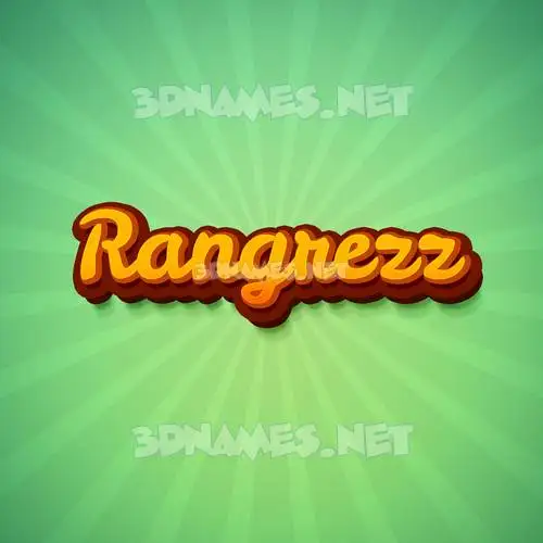 rangrezz in Green Rays style - 3D name wallpaper rangrezz in Green Rays style - 3D name wallpaper