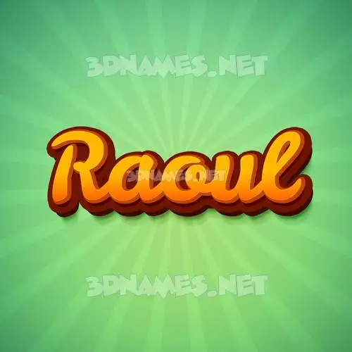 raoul in Green Rays style - 3D name wallpaper raoul in Green Rays style - 3D name wallpaper