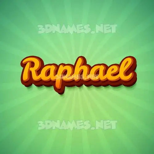 raphael in Green Rays style - 3D name wallpaper raphael in Green Rays style - 3D name wallpaper