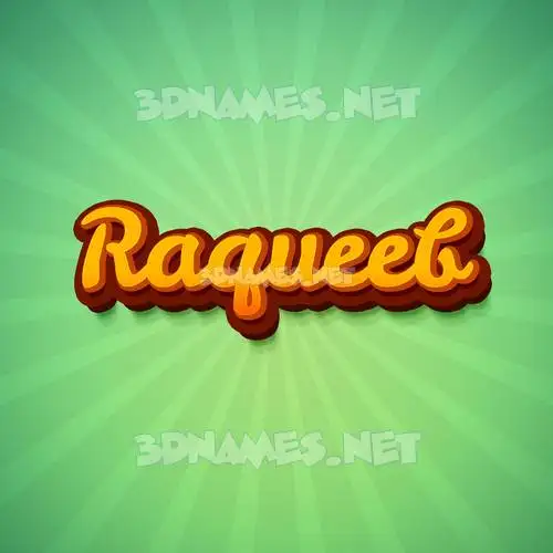 raqueeb in Green Rays style - 3D name wallpaper raqueeb in Green Rays style - 3D name wallpaper