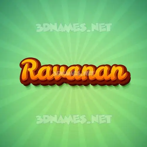 ravanan in Green Rays style - 3D name wallpaper ravanan in Green Rays style - 3D name wallpaper