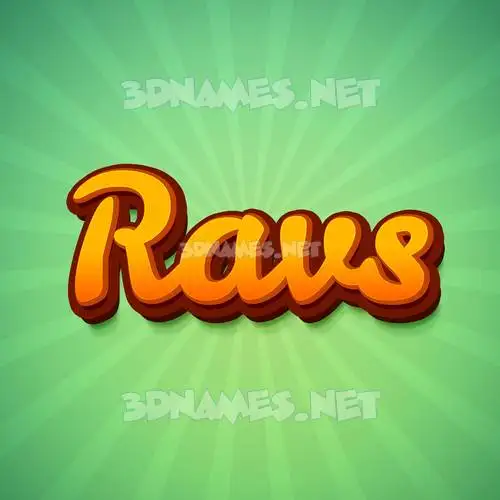 ravs in Green Rays style - 3D name wallpaper ravs in Green Rays style - 3D name wallpaper