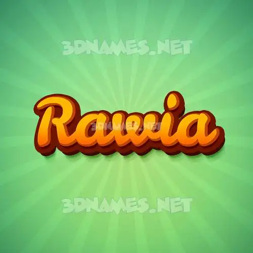 rawia in Green Rays style - 3D name wallpaper rawia in Green Rays style - 3D name wallpaper