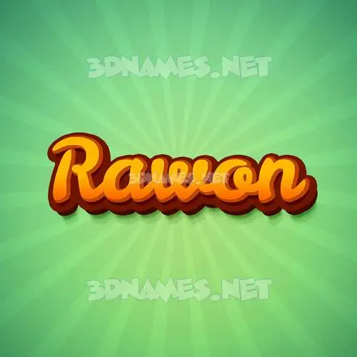 rawon in Green Rays style - 3D name wallpaper rawon in Green Rays style - 3D name wallpaper