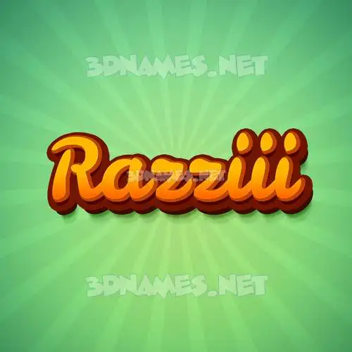 razziii in Green Rays style - 3D name wallpaper razziii in Green Rays style - 3D name wallpaper