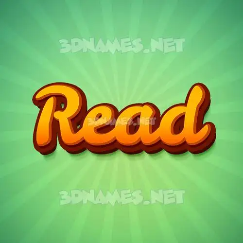 read in Green Rays style - 3D name wallpaper read in Green Rays style - 3D name wallpaper