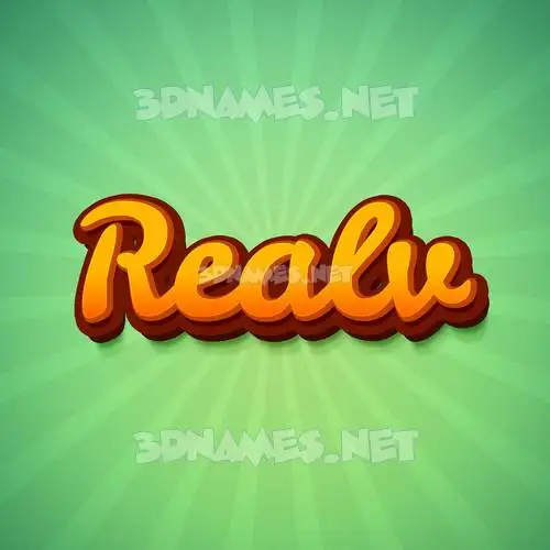 realv in Green Rays style - 3D name wallpaper realv in Green Rays style - 3D name wallpaper