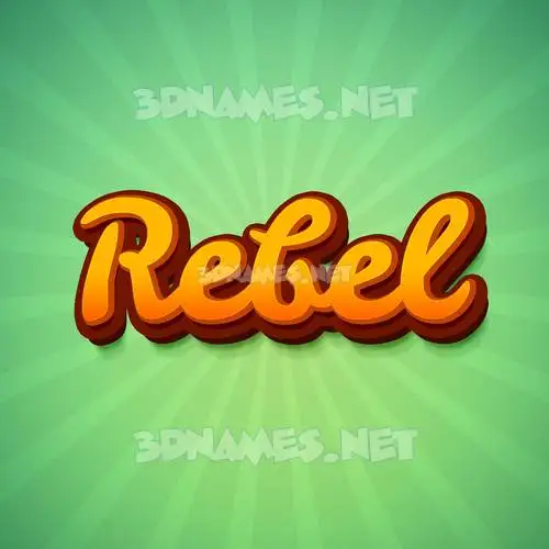 rebel in Green Rays style - 3D name wallpaper rebel in Green Rays style - 3D name wallpaper