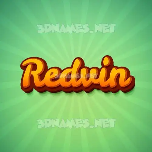 redvin in Green Rays style - 3D name wallpaper redvin in Green Rays style - 3D name wallpaper