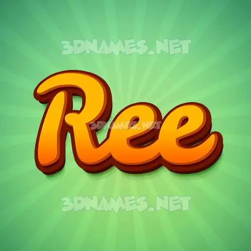 ree in Green Rays style - 3D name wallpaper ree in Green Rays style - 3D name wallpaper