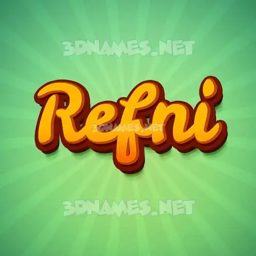 refni in Green Rays style - 3D name wallpaper refni in Green Rays style - 3D name wallpaper