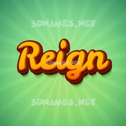 reign in Green Rays style - 3D name wallpaper reign in Green Rays style - 3D name wallpaper