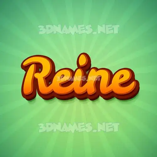 reine in Green Rays style - 3D name wallpaper reine in Green Rays style - 3D name wallpaper