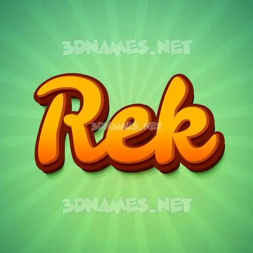 rek in Green Rays style - 3D name wallpaper rek in Green Rays style - 3D name wallpaper