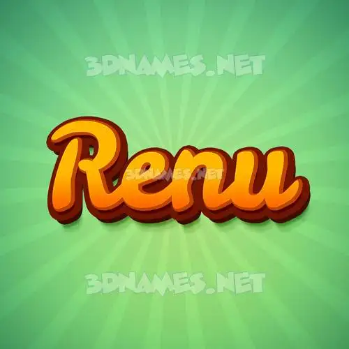 renu in Green Rays style - 3D name wallpaper renu in Green Rays style - 3D name wallpaper