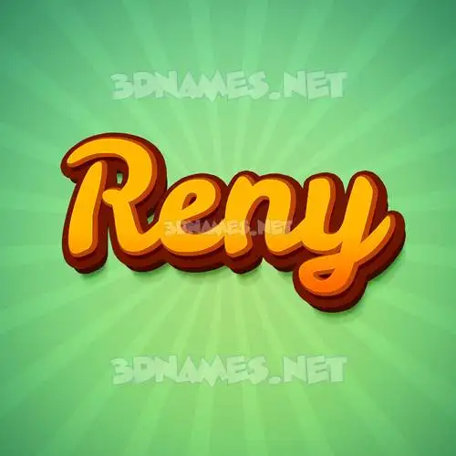reny in Green Rays style - 3D name wallpaper reny in Green Rays style - 3D name wallpaper