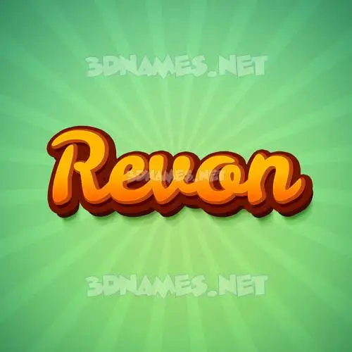 revon in Green Rays style - 3D name wallpaper revon in Green Rays style - 3D name wallpaper