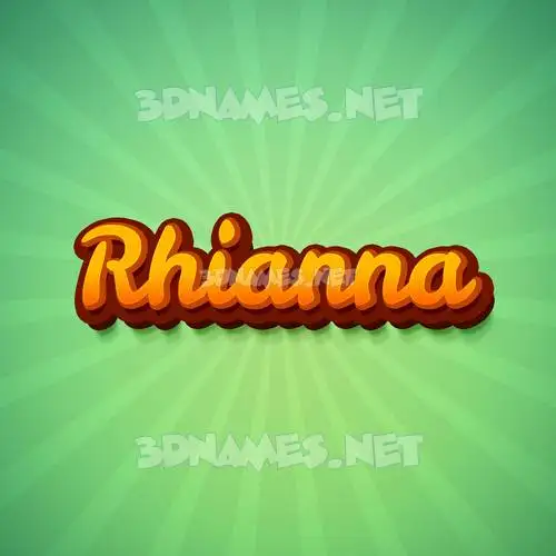 rhianna in Green Rays style - 3D name wallpaper rhianna in Green Rays style - 3D name wallpaper