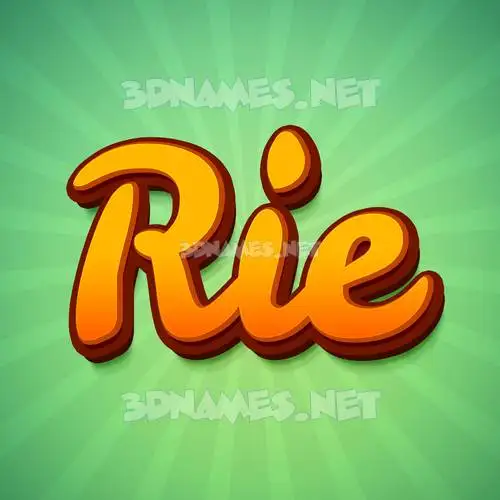 rie in Green Rays style - 3D name wallpaper rie in Green Rays style - 3D name wallpaper