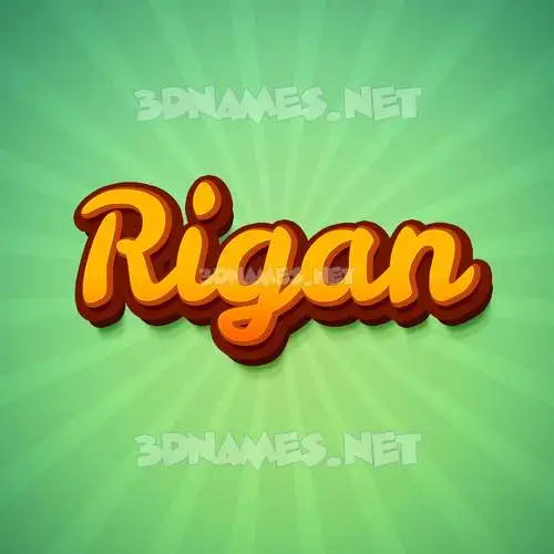 rigan in Green Rays style - 3D name wallpaper rigan in Green Rays style - 3D name wallpaper