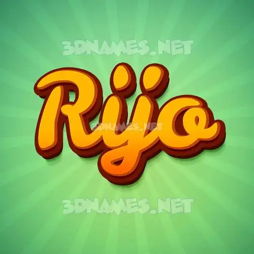 rijo in Green Rays style - 3D name wallpaper rijo in Green Rays style - 3D name wallpaper