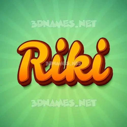 riki in Green Rays style - 3D name wallpaper riki in Green Rays style - 3D name wallpaper