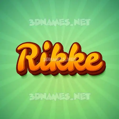 rikke in Green Rays style - 3D name wallpaper rikke in Green Rays style - 3D name wallpaper