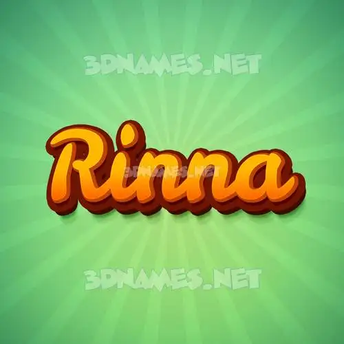 rinna in Green Rays style - 3D name wallpaper rinna in Green Rays style - 3D name wallpaper