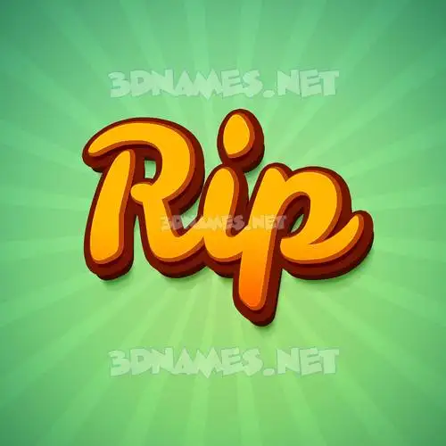 rip in Green Rays style - 3D name wallpaper rip in Green Rays style - 3D name wallpaper