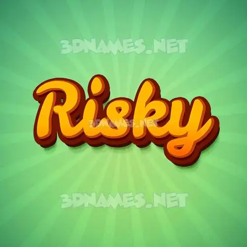 risky in Green Rays style - 3D name wallpaper risky in Green Rays style - 3D name wallpaper