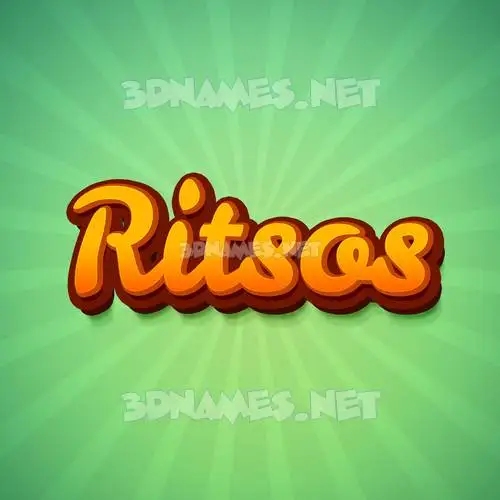 ritsos in Green Rays style - 3D name wallpaper ritsos in Green Rays style - 3D name wallpaper