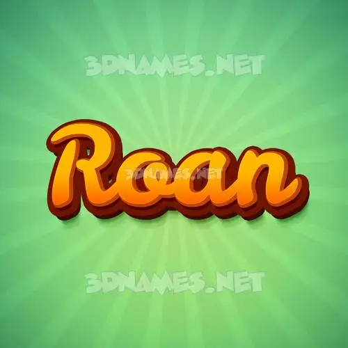 roan in Green Rays style - 3D name wallpaper roan in Green Rays style - 3D name wallpaper