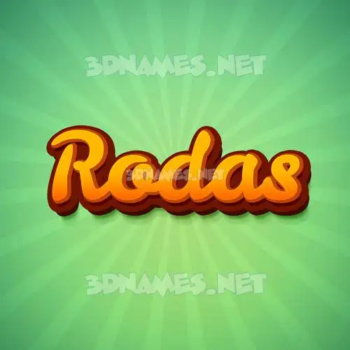 rodas in Green Rays style - 3D name wallpaper rodas in Green Rays style - 3D name wallpaper