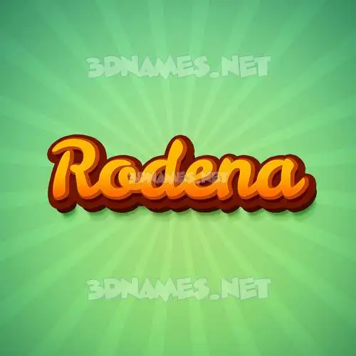 rodena in Green Rays style - 3D name wallpaper rodena in Green Rays style - 3D name wallpaper