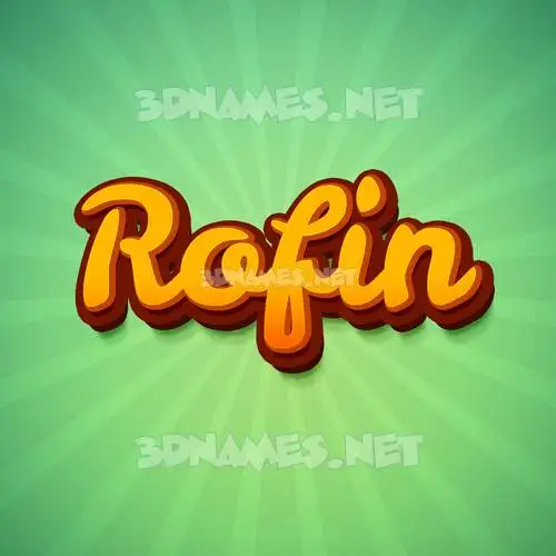 rofin in Green Rays style - 3D name wallpaper rofin in Green Rays style - 3D name wallpaper
