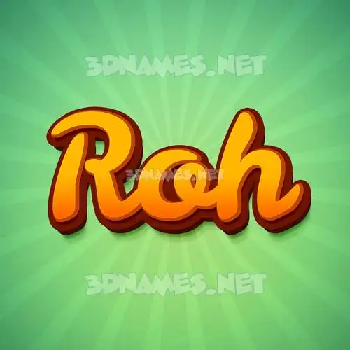 roh in Green Rays style - 3D name wallpaper roh in Green Rays style - 3D name wallpaper