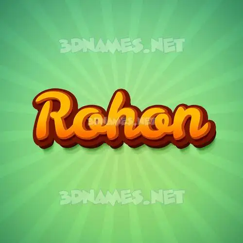 rohon in Green Rays style - 3D name wallpaper rohon in Green Rays style - 3D name wallpaper