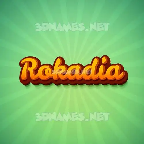 rokadia in Green Rays style - 3D name wallpaper rokadia in Green Rays style - 3D name wallpaper