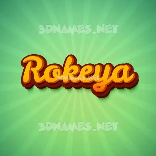 rokeya in Green Rays style - 3D name wallpaper rokeya in Green Rays style - 3D name wallpaper