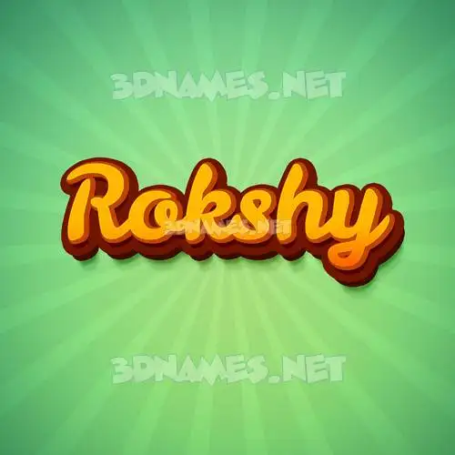 rokshy in Green Rays style - 3D name wallpaper rokshy in Green Rays style - 3D name wallpaper