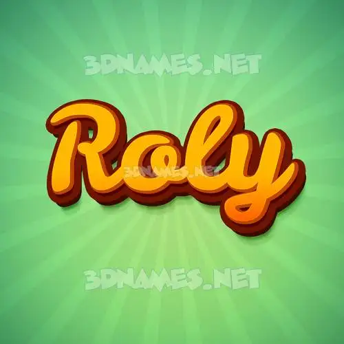 roly in Green Rays style - 3D name wallpaper roly in Green Rays style - 3D name wallpaper