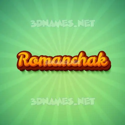 romanchak in Green Rays style - 3D name wallpaper romanchak in Green Rays style - 3D name wallpaper