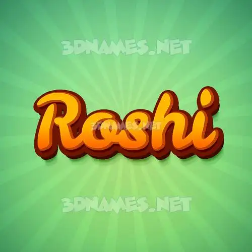 roshi in Green Rays style - 3D name wallpaper roshi in Green Rays style - 3D name wallpaper