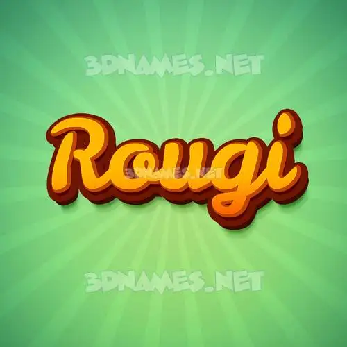rougi in Green Rays style - 3D name wallpaper rougi in Green Rays style - 3D name wallpaper