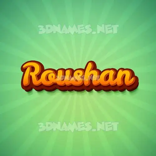 roushan in Green Rays style - 3D name wallpaper roushan in Green Rays style - 3D name wallpaper