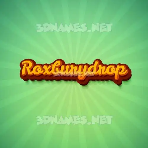 roxburydrop in Green Rays style - 3D name wallpaper roxburydrop in Green Rays style - 3D name wallpaper